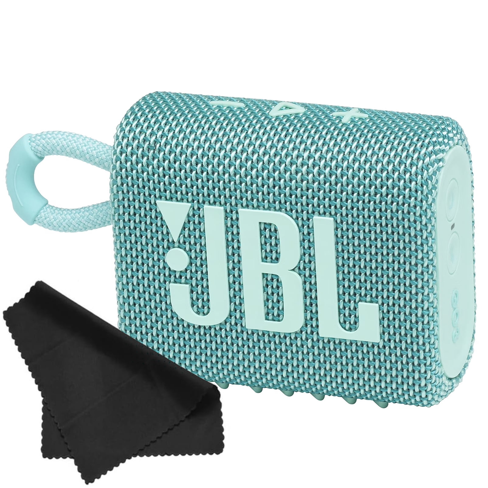 JBL Go 3 Portable Mini Wireless Bluetooth Waterproof Speaker - Teal - with Cleaning Cloth - Sold without manufacturer warranty
