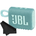 thumbnail image 1 of JBL Go 3 Portable Mini Wireless Bluetooth Waterproof Speaker - Teal - with Cleaning Cloth - Sold without manufacturer warranty, 1 of 6