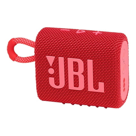 JBL - GO3 Portable Waterproof Wireless Speaker - Red