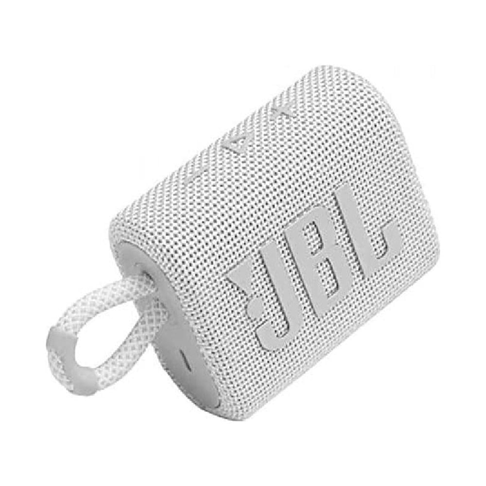 JBL Go 3 Portable Waterproof Wireless IP67 Dustproof Outdoor Bluetooth Speaker (White)