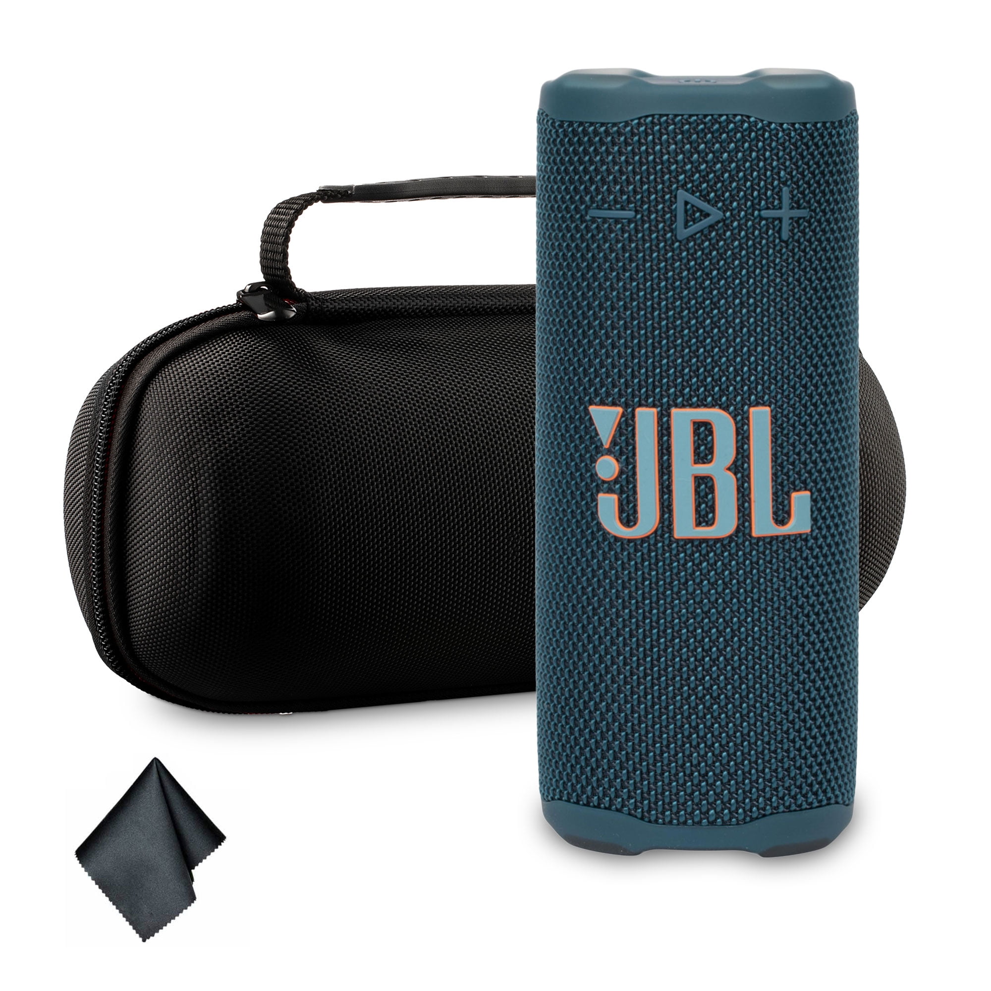 JBL Grip Portable Bluetooth Speaker Blue (JBLGRIPBE) – IP68 Waterproof & Dustproof | Bluetooth 5.4 | AI Sound Boost | 14-Hour Battery | Includes Carrying Case & Cleaning Cloth