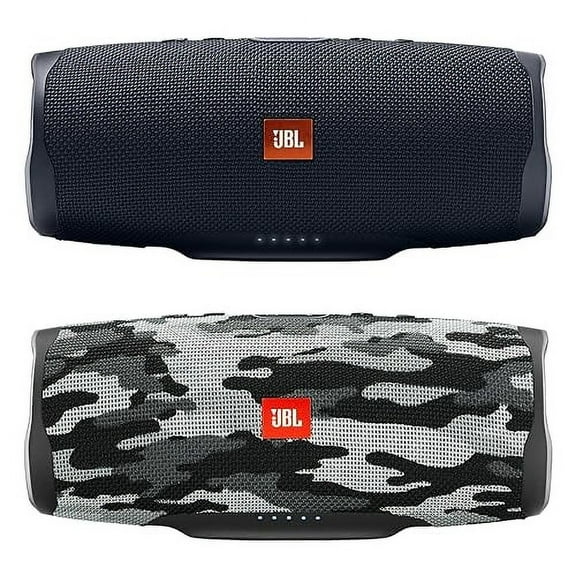 JBL JBL-CH4BLK-BLKCAM-PR Waterproof Portable Speakers Bundle Black Camo, Charge 4, Count 2