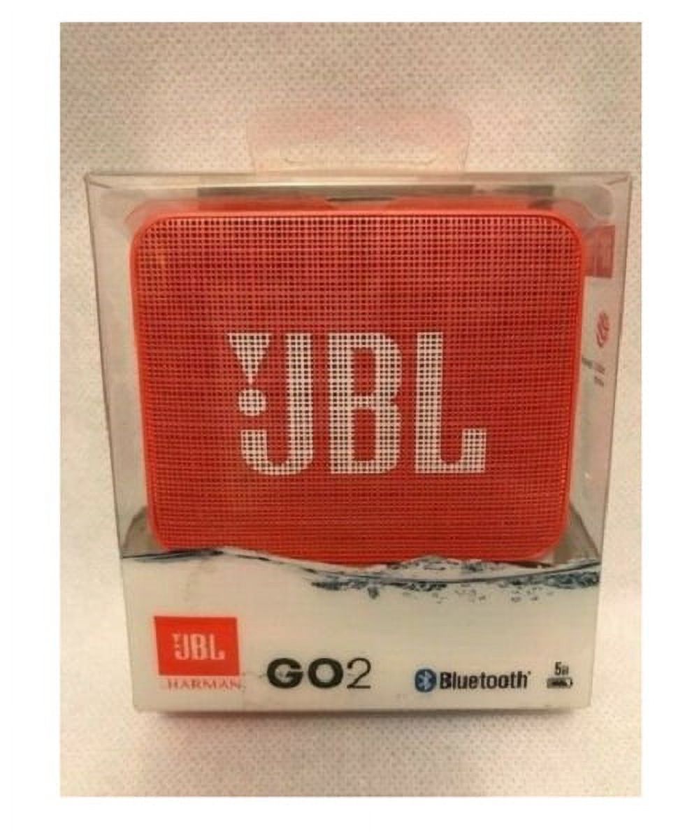 JBL JBLGO2COR Go 2 Portable Bluetooth Waterproof Speaker (Orange) - image 1 of 9