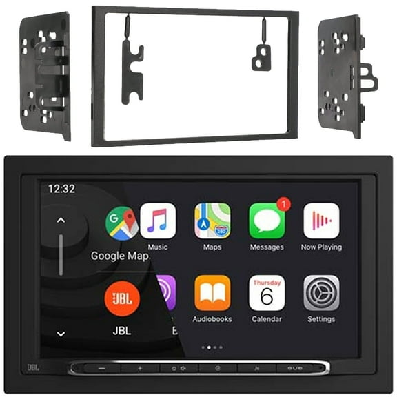 JBL Legend 700 7 Touchscreen Display Double-DIN Mechless Bluetooth AM/FM Receiver W/Wireless Apple CarPlay & Android Auto, Double DIN Installation Dash Kit for Select 1994-2012 GM Vehicles
