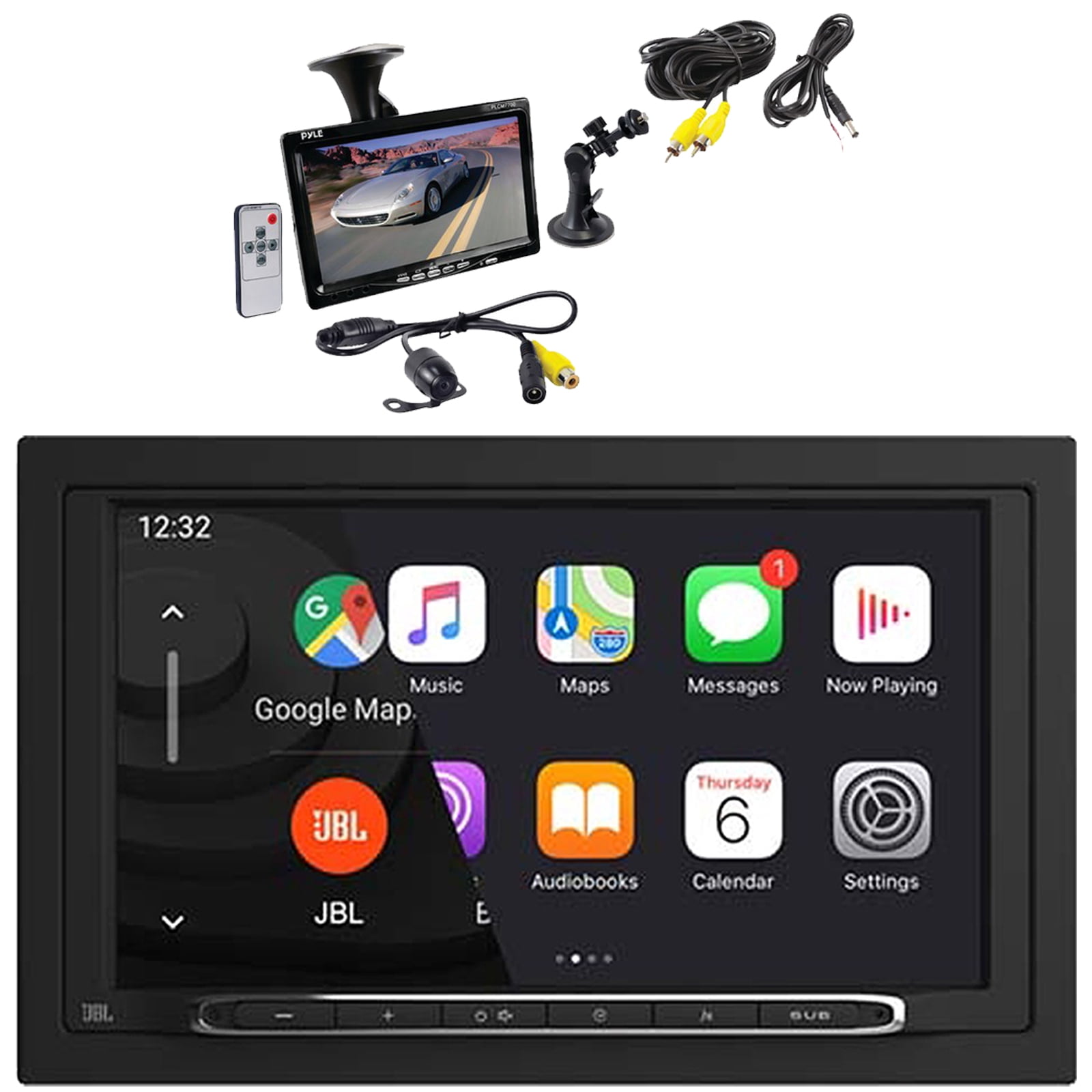 JBL Legend 700 7” Touchscreen Display Double-DIN Mechless Bluetooth AM ...