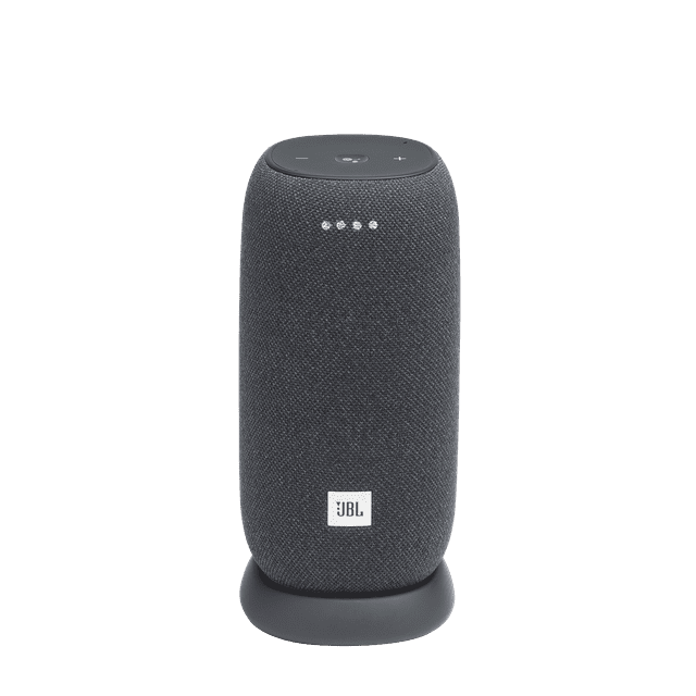 JBL Link Smart Portable Wi-Fi and Bluetooth Speaker w Google Assistant - Gray