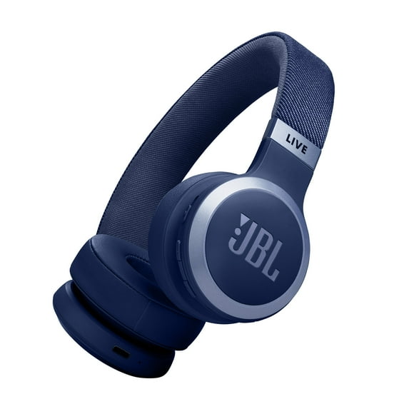JBL Live 670NC - Wireless On-Ear Headphones with True Adaptive Noise Cancelling - Blue