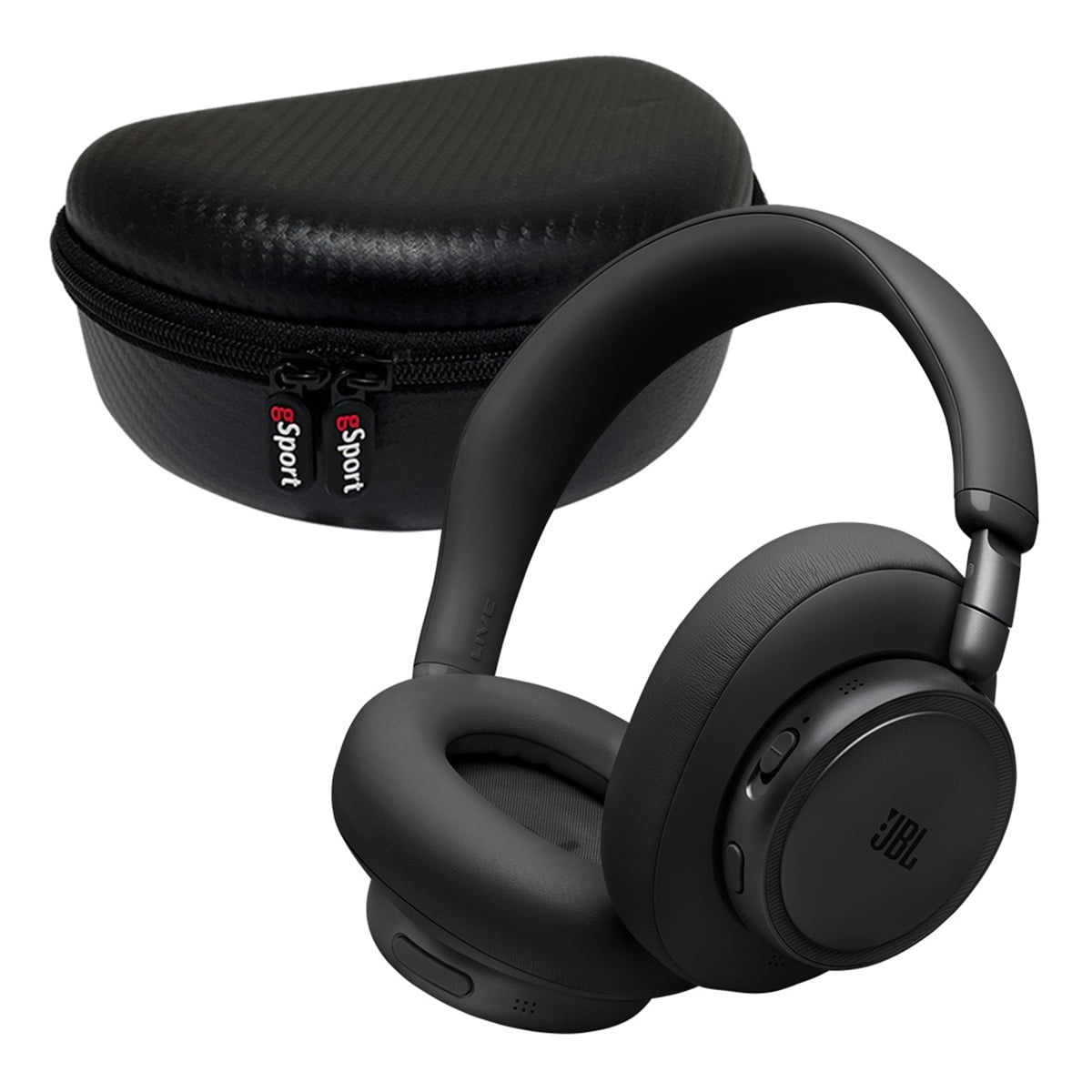 JBL Live 780NC Wireless Over Ear Noise Cancelling Headphone Bundle with gSport Case (Black)
