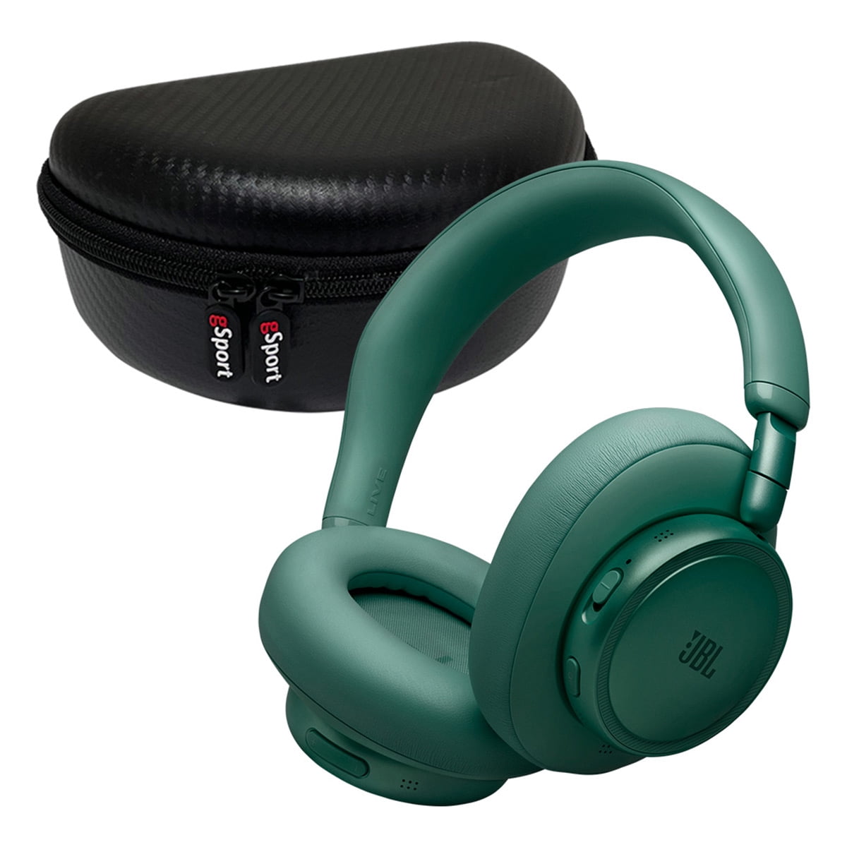 JBL Live 780NC Wireless Over Ear Noise Cancelling Headphone Bundle with gSport Case (Green)