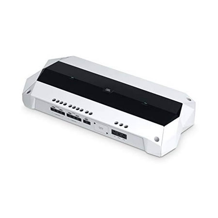 JBL - Marine 1800W Class AB Bridgeable Multichannel Amplifier with Variable Crossovers - White/Black