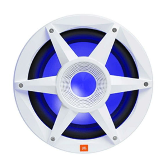 JBL - Mobile Stadium Marine Series 10" Premium Free Air Subwoofer w/SSI RGB Lighting White (STADIUMMW1000AM)