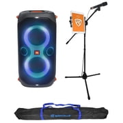 JBL PARTYBOX 110 Karaoke Machine System w/Wired Microphone+Tablet/Mic Stand