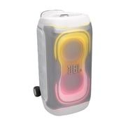 JBL PartyBox 330 - Portable party speaker with JBL legendary sound, futuristic lighting, a telescopic handle and wide wheels. - White