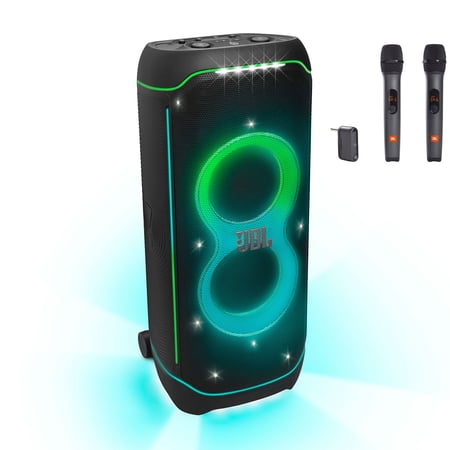 JBL Party Box Ultimate Speaker Wi-Fi /Dolby Atmos/LED+(2) Wireless Mics Partybox