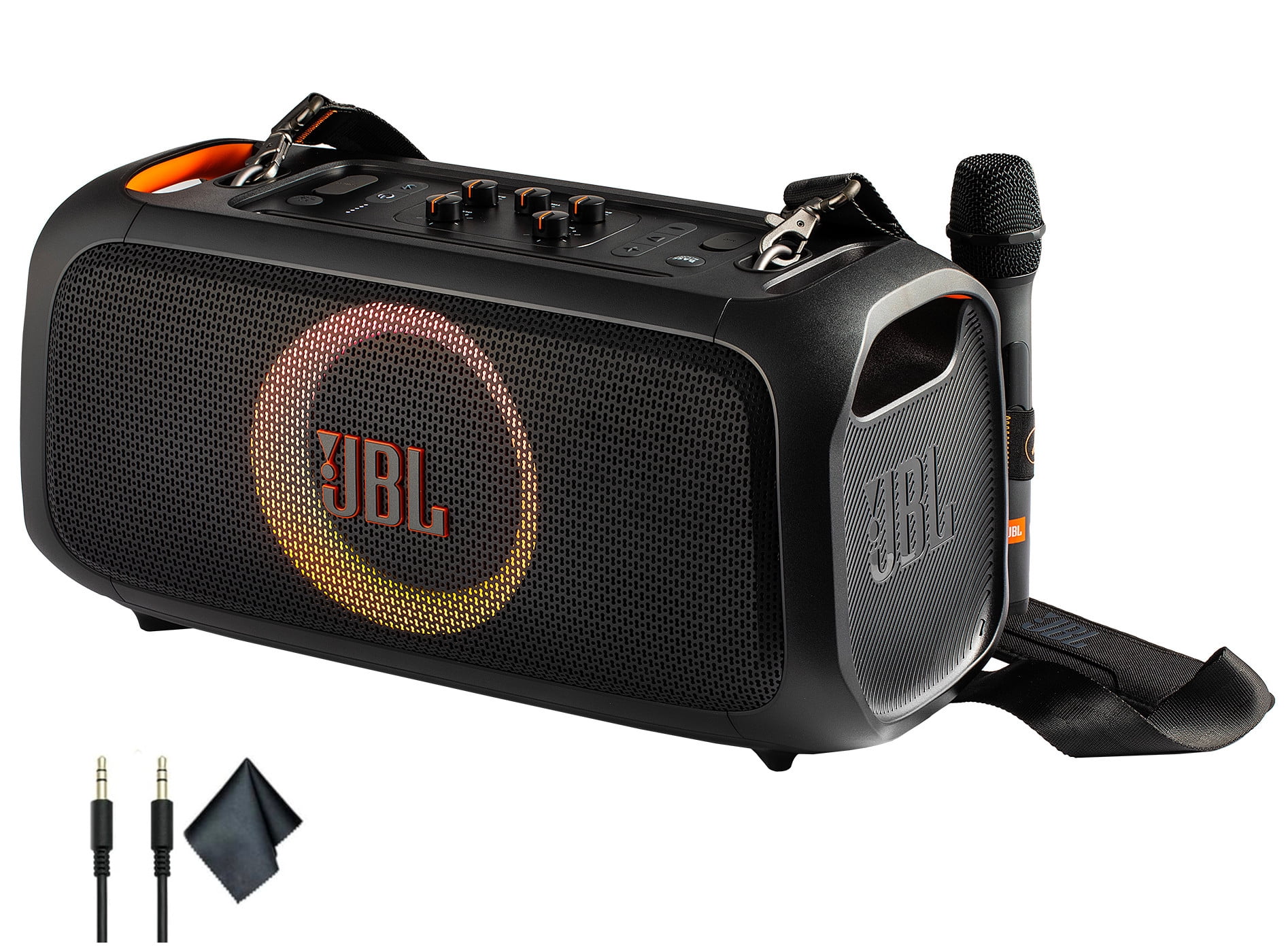 JBL Party On-The-Go 100W Karaoke Speaker with Wireless Mic, IPX4 (International Model)