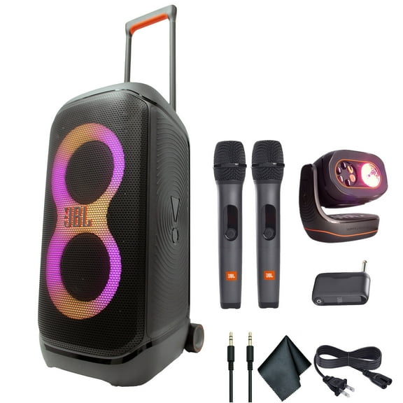 JBL PartyBox 320 Portable Bluetooth Speaker with Partybeam Lighting, Rechargeable Battery, Bluetooth Streaming, App Control (International Model)