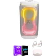 JBL PartyBox 330 White Bundle with AudioTrends & FQ1100BK Stand