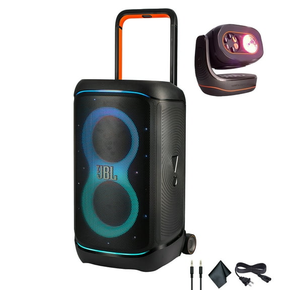 JBL PartyBox 520 400W Portable Speaker with Party Light Beam + AUX Cable (International Model)