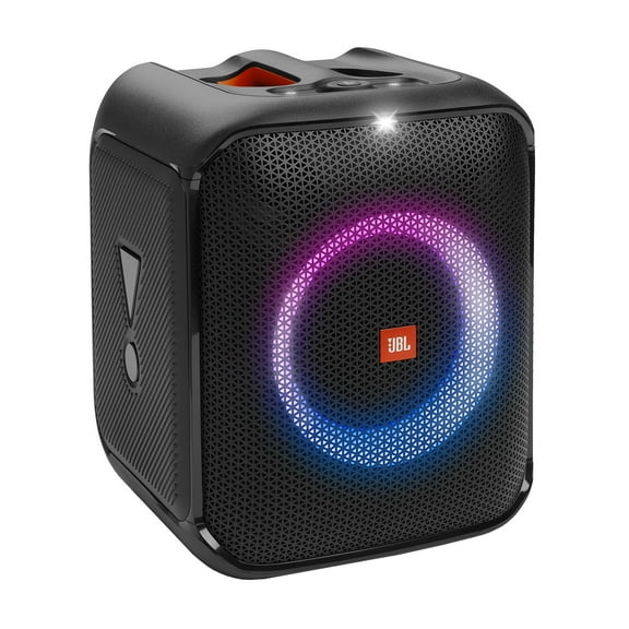 JBL Partybox Encore Essential - Portable party speaker with powerful 100W sound, built-in dynamic light show, and splash proof design - Black