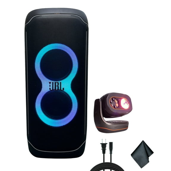 JBL PartyBox Ultimate 1100W Portable Speaker w/ Partybeam - Wi-fi & Bluetooth Connection Bundle(International Model)