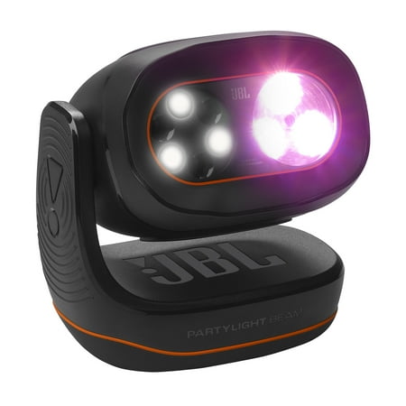 JBL - PartyLight Beam bluetooth projection party light - Black