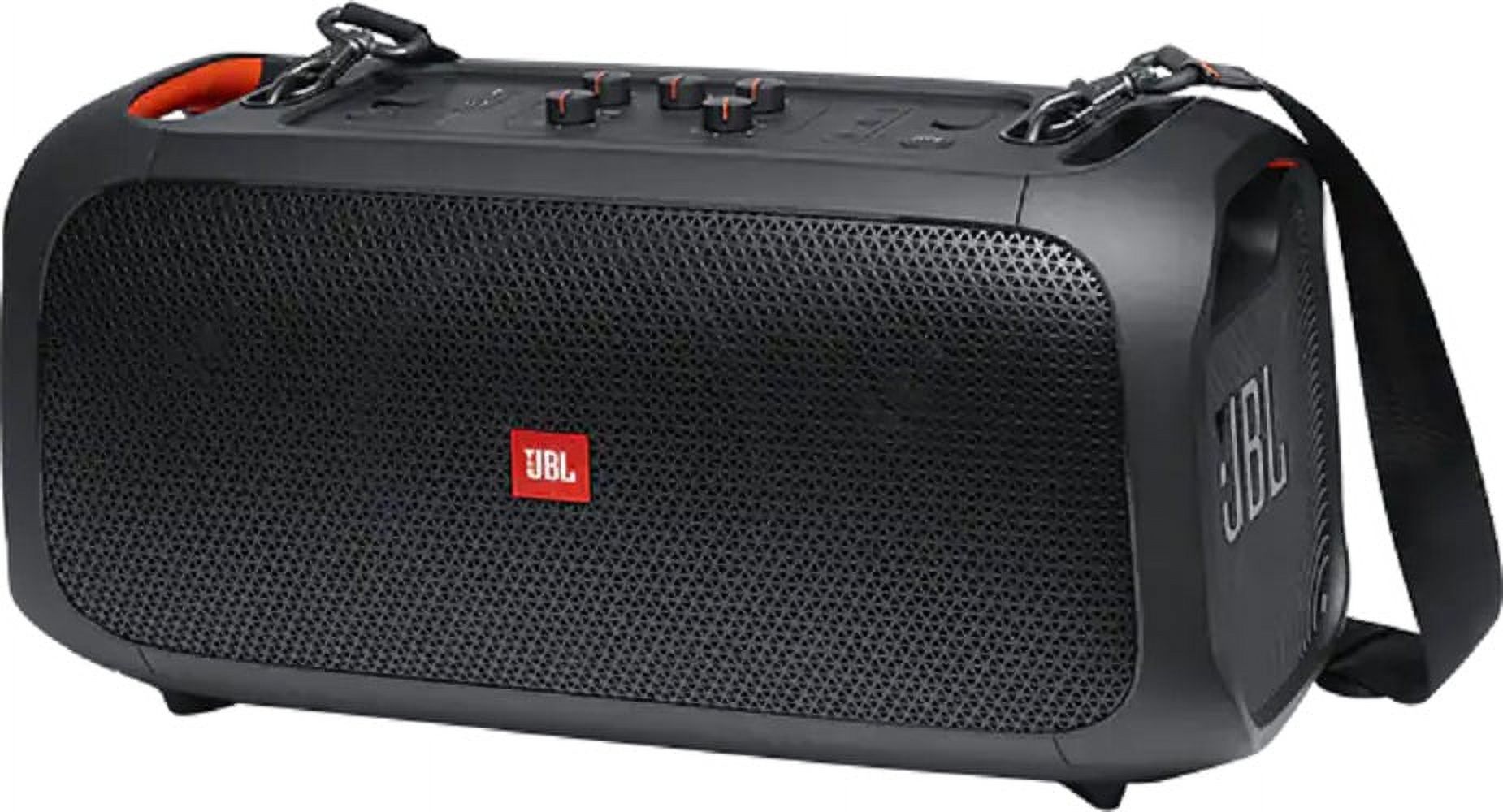 JBL PartyBox On-The-Go Powerful Portable Bluetooth Party Speaker with  Dynamic Light Show, black 