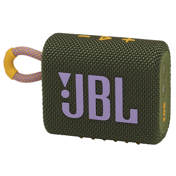 JBL Portable Bluetooth Speaker, Green, JBLGO3BLKAM