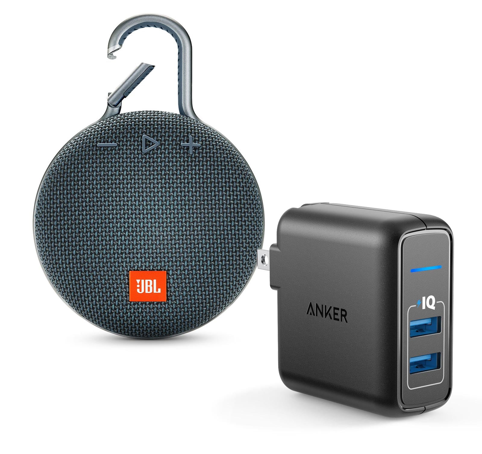 JBL Portable Bluetooth Speaker with Charges Speakerphone, Blue, JBLCLIP3BLUAM-A2023111