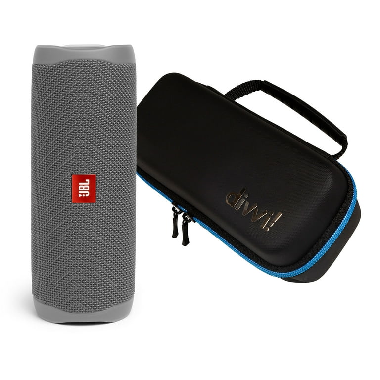 JBL Flip 5 Gray Portable Bluetooth Speaker w/divvi