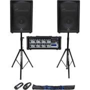 JBL Pro Bluetooth DJ PA System with Speakers, Powered Mixer, Stands