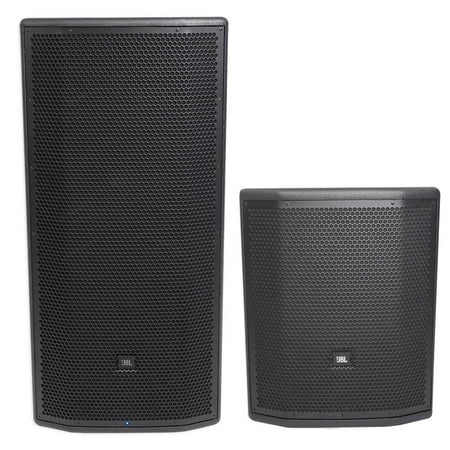 JBL Pro PRX835XW 15” 3-Way 1500 Watt Powered Speaker+15" Powered Subwoofer Sub