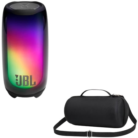 JBL Pulse 5 Portable Bluetooth Speaker Bundle with CCI Deluxe Protective Case (Black)
