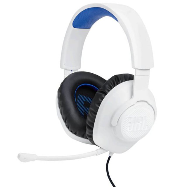 JBL Quantum 100P Console Gaming Headset for Playstation (White