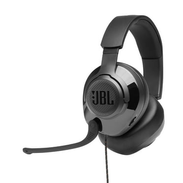 JBL Quantum 200 - Wired over-ear gaming headset with flip-up mic - Black