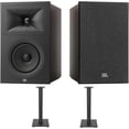 thumbnail image 1 of JBL STAGE-250B-BLACK 2-Way 5.25" Bookshelf Loudspeakers with STAGE-FS-BLK Floorstands (2025), 1 of 9