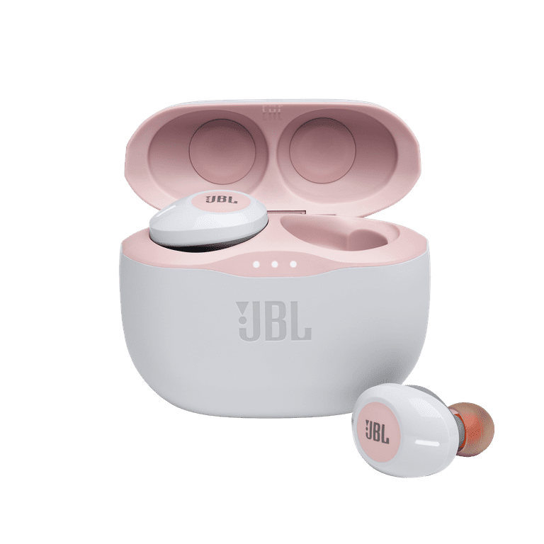 JBL True Wireless Headphones with Charging Case, Pink, 125TWS