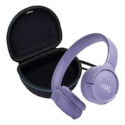 JBL Tune 520BT Wireless On Ear Bluetooth Headphone Bundle with gSport Case Purple
