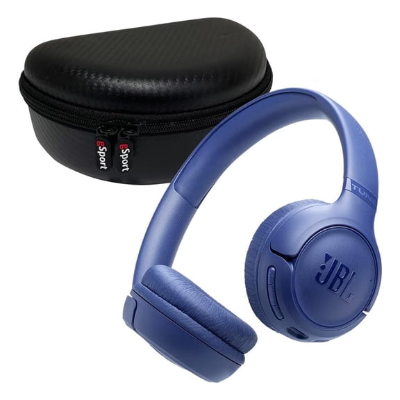 JBL Tune 530BT Wireless On Ear Bluetooth Headphone Bundle with gSport Case (Blue)