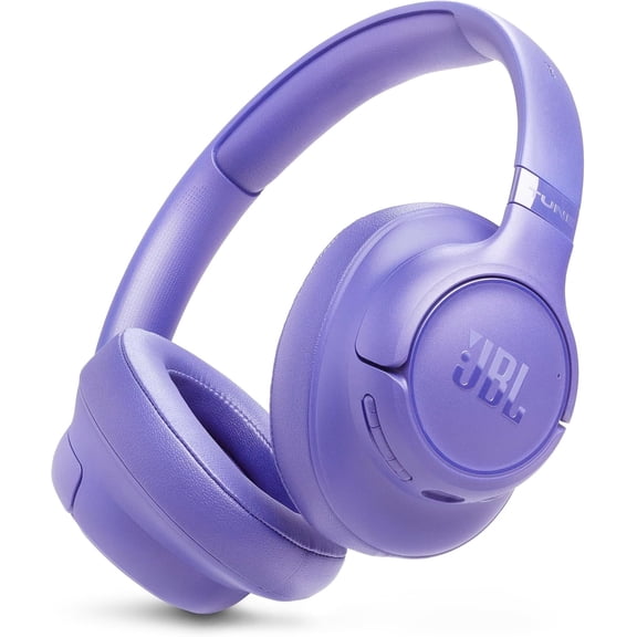 JBL Tune 730BT - Wireless Over-Ear Bluetooth® 6.0 Headphones with Powerful JBL Pure Bass Sound, 2 beamforming mics for Perfect Calls, Up to 76 Hours of Battery Life, & Multi-Point Connection (Purple)