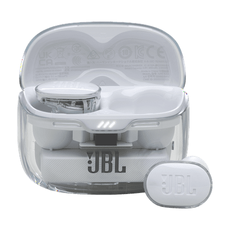 JBL Tune Buds Ghost Edition Noise Cancelling Wireless In-Ear Earbuds, White Ghost