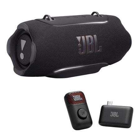 JBL Xtreme 5 Bluetooth Speaker Bundle with EasySing Mic Mini (Black)