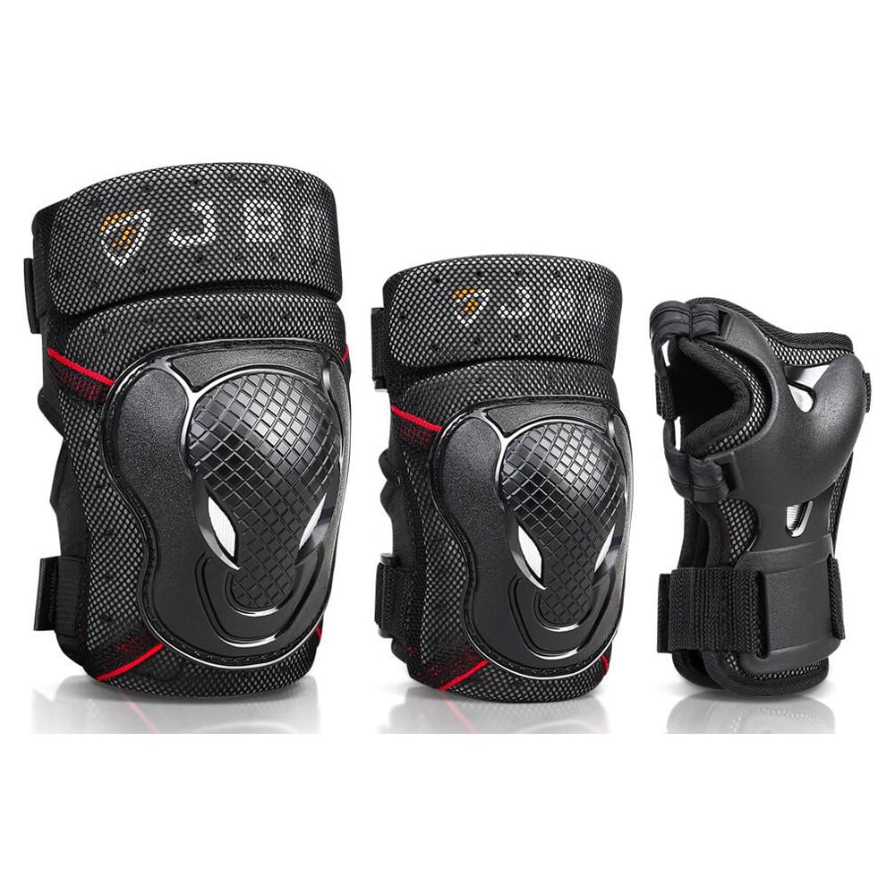 JBM BMX Bike Kids Knee Pads and Elbow Pads with Wrist Guards