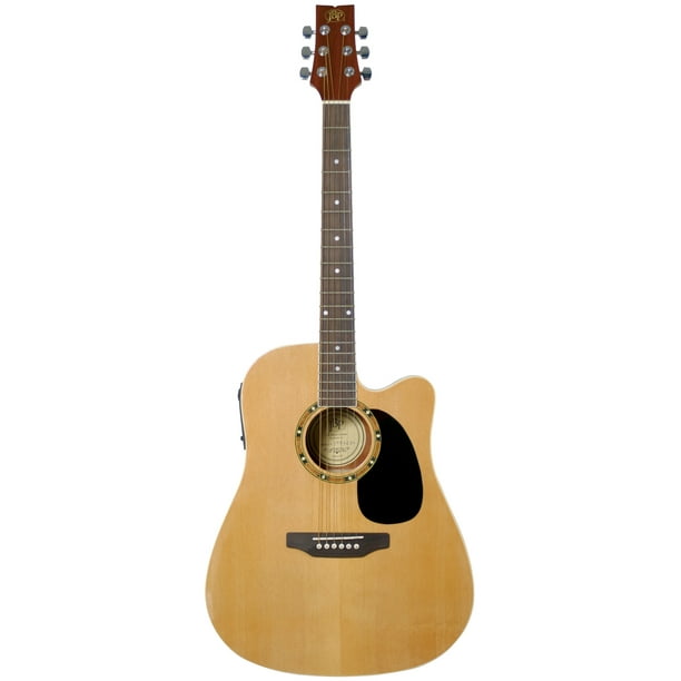 JBP JBEA25NA Realm Series Acoustic Electric Guitar Natural With Barcus Berry Realm II Preamp