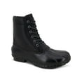thumbnail image 1 of JBU BY JAMBU Mens Black Cushioned Waterproof Maine Round Toe Block Heel Lace-Up Duck Boots 9 M, 1 of 4