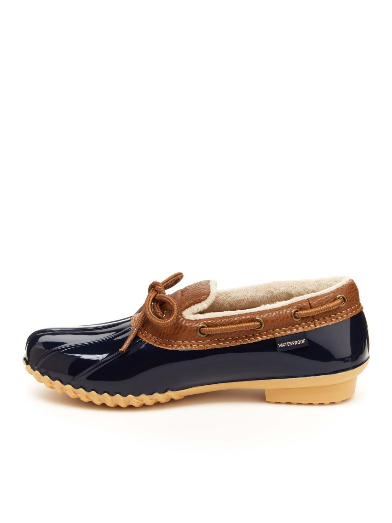 womens duck boots blue