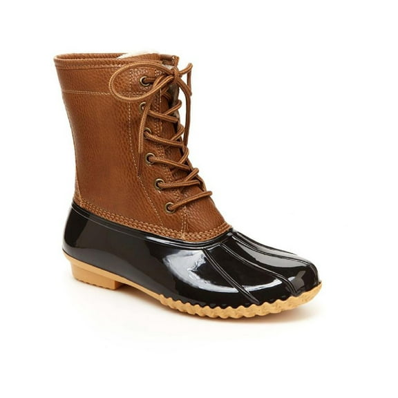JBU BY JAMBU Womens Navy Waterproof Maplewood Round Toe Lace-Up Duck Boots 7.5 M