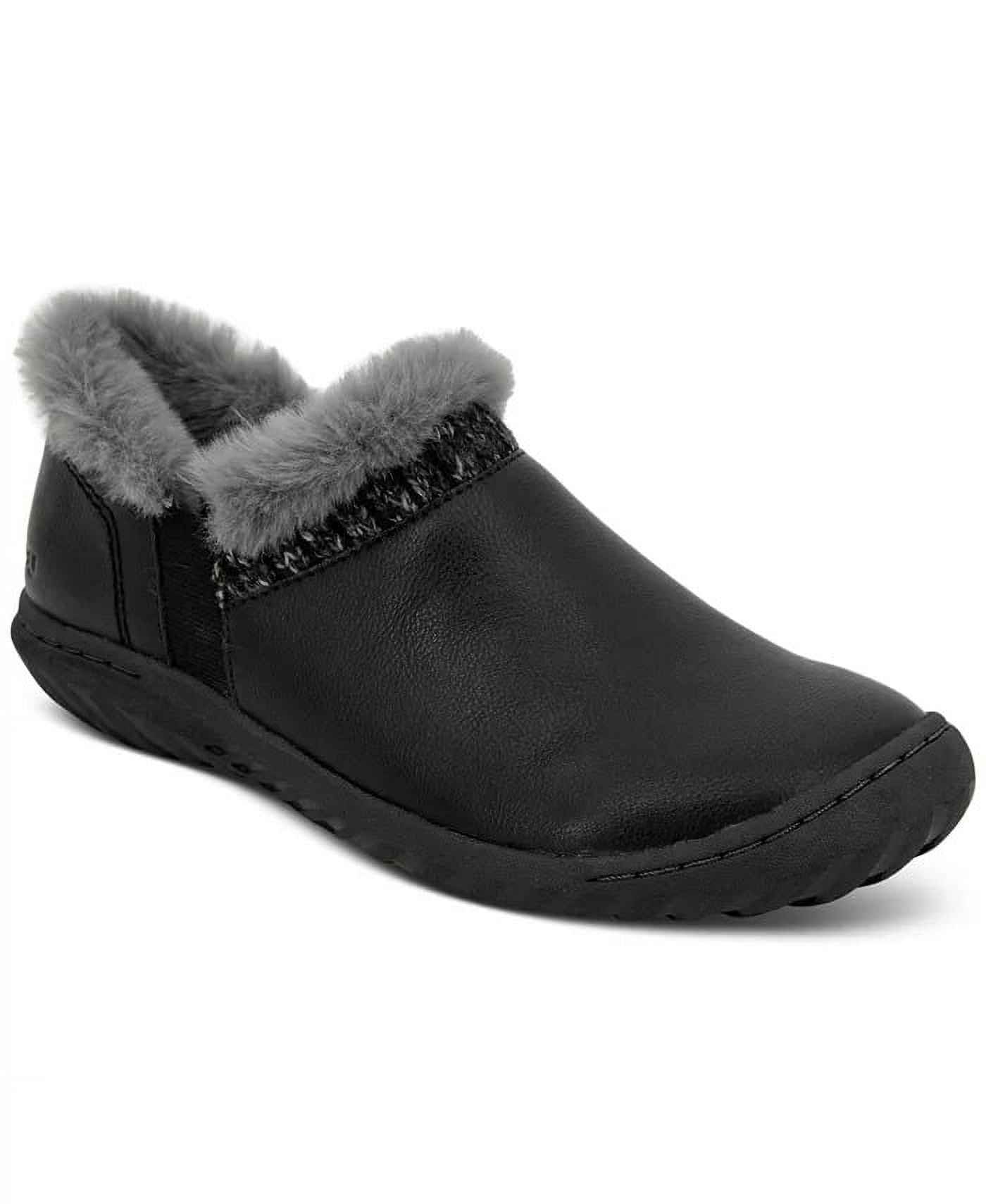 JBU By Jambu Womens Jade Fur Lined Oxford Flat, Adult, Black