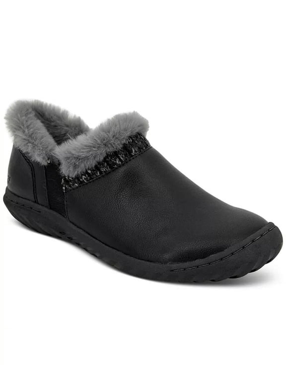 By Jambu Womens Jade Fur Lined Oxford Flat, Adult, Black, 6 M US