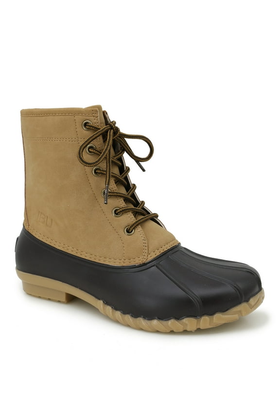 Mens Maine Duck Boot Dark Brown, Beige 13