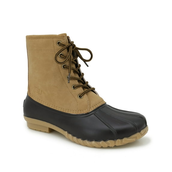 JBU Mens Maine Duck Boot Dark Brown, Beige 13